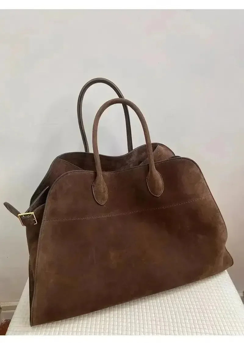 Women's handbag with high-end and niche design, large capacity retro commuting handbag for spring, summer, autumn, and winter