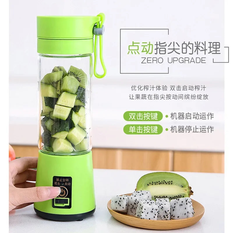 Rechargeable Portable Blender USB Mixer Electric Juicer Cup Smoothie Blender Mini Fruit Food Processor Cup Juice Blenders