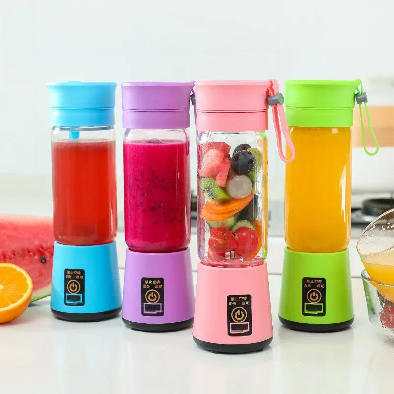 Rechargeable Portable Blender USB Mixer Electric Juicer Cup Smoothie Blender Mini Fruit Food Processor Cup Juice Blenders