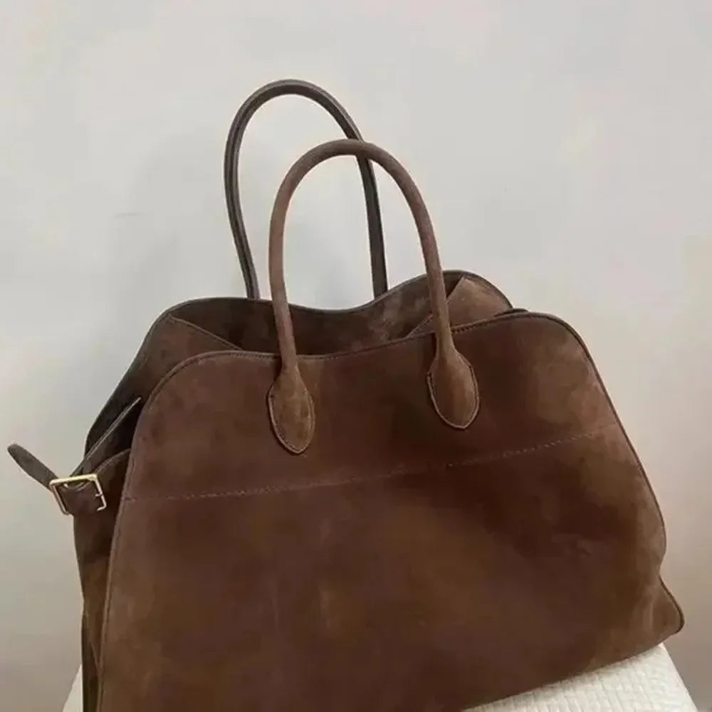 Women's handbag with high-end and niche design, large capacity retro commuting handbag for spring, summer, autumn, and winter